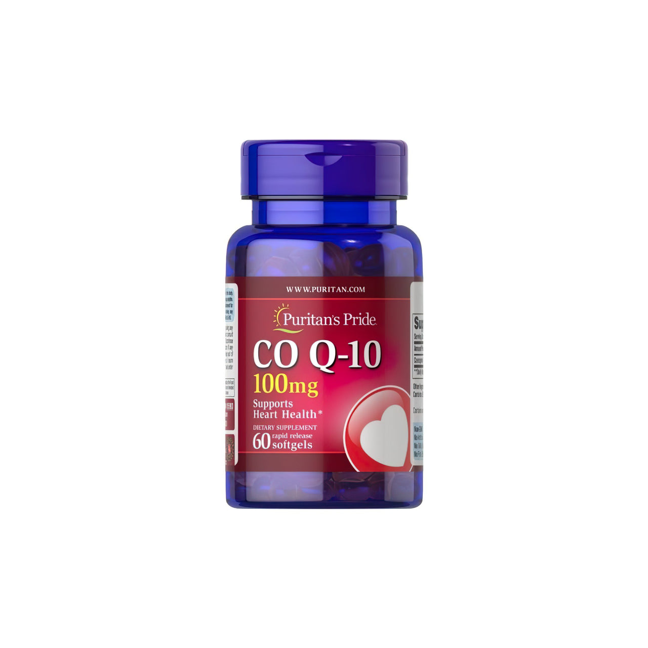 Q-Sorb™ Coenzym Co Q-10 100 Mg 60 Weichkapseln Mit Schneller Freisetzung Puritans Pride